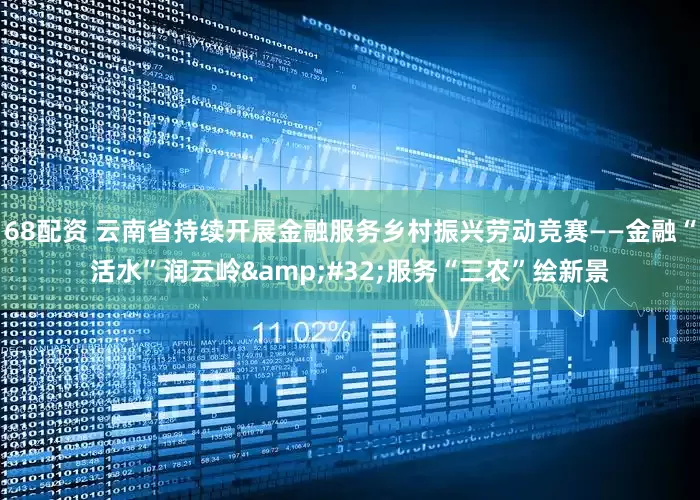 68配资 云南省持续开展金融服务乡村振兴劳动竞赛——金融“活水”润云岭 服务“三农”绘新景