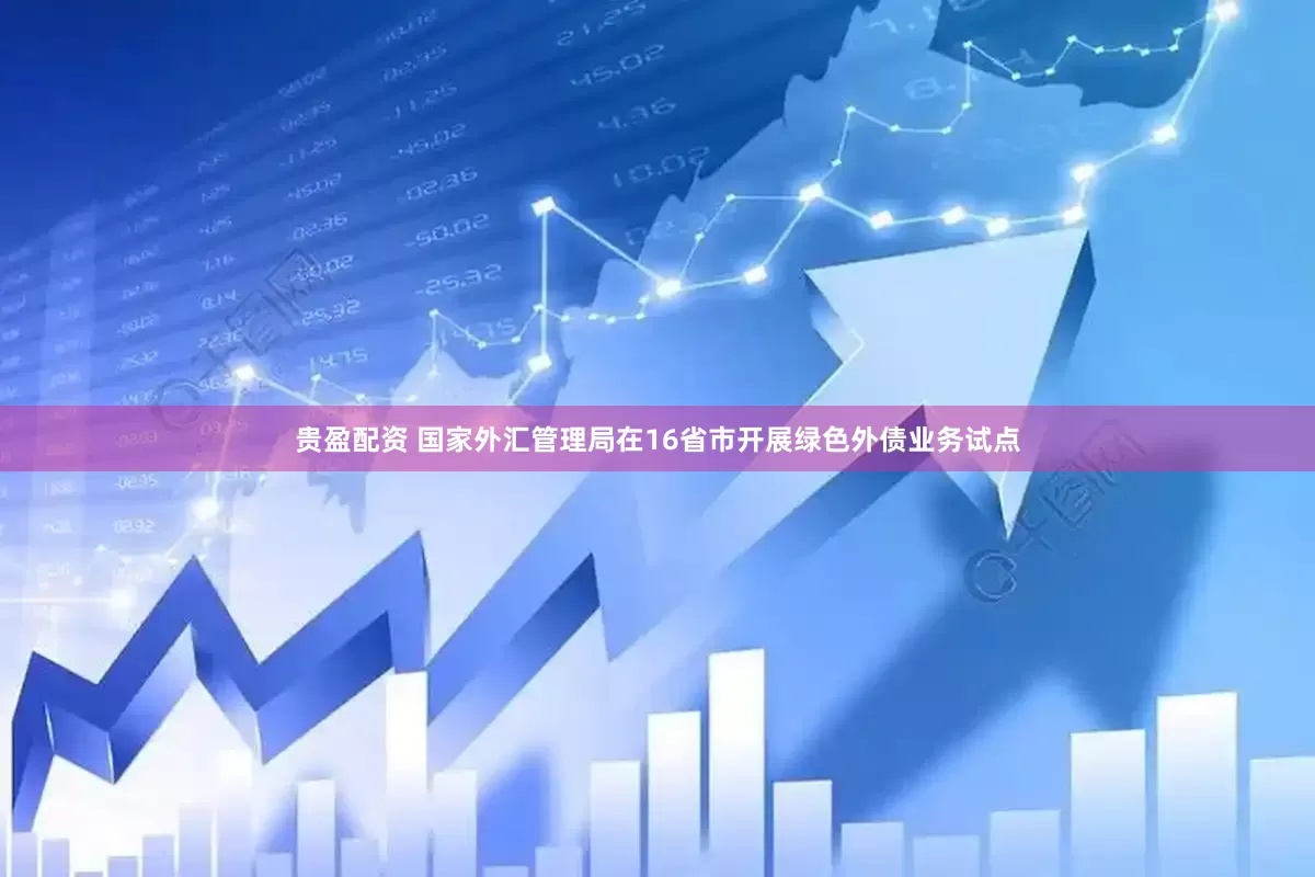贵盈配资 国家外汇管理局在16省市开展绿色外债业务试点